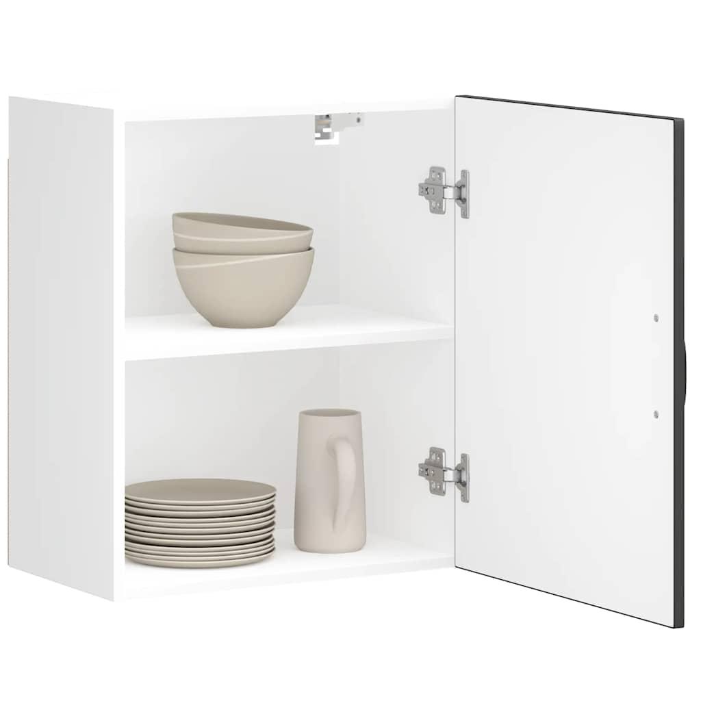 Køkkenvægskab Lucca sort konstrueret træ