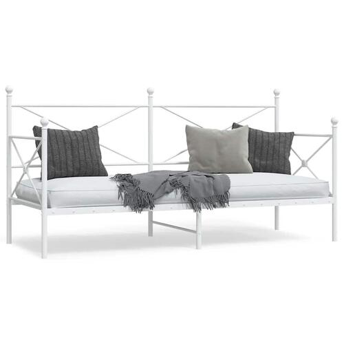 Daybed uden madras 90x190 cm stål hvid