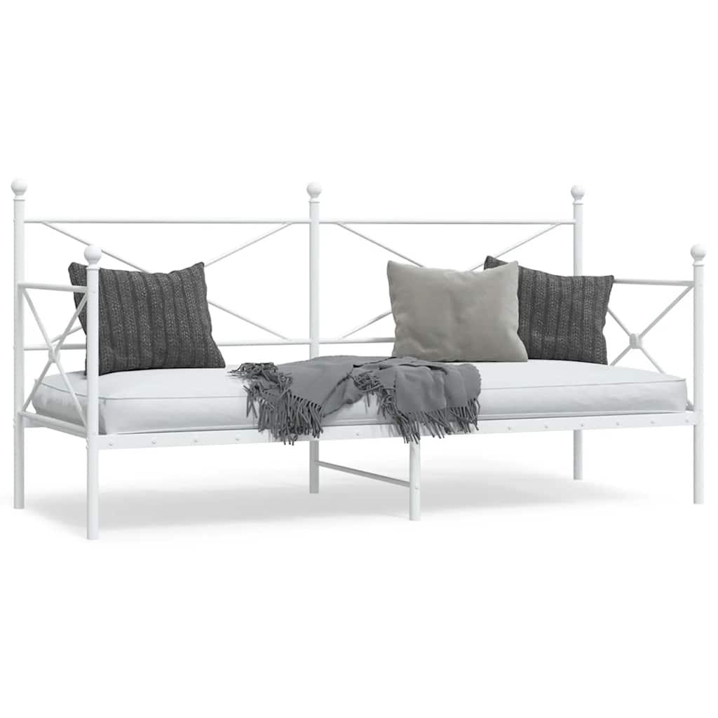 Daybed uden madras 90x190 cm stål hvid