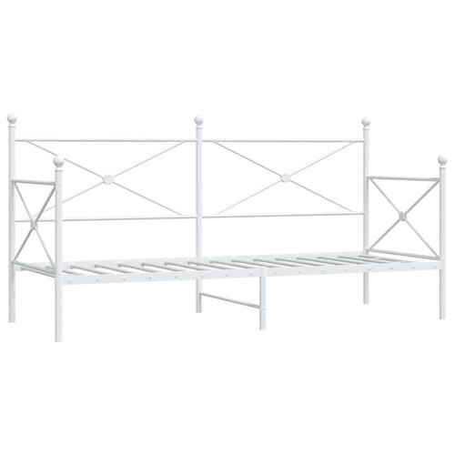 Daybed uden madras 90x190 cm stål hvid