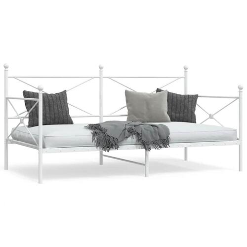 Daybed uden madras 100x190 cm stål hvid