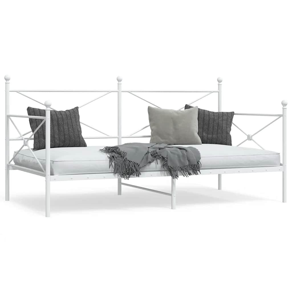 Daybed uden madras 100x190 cm stål hvid