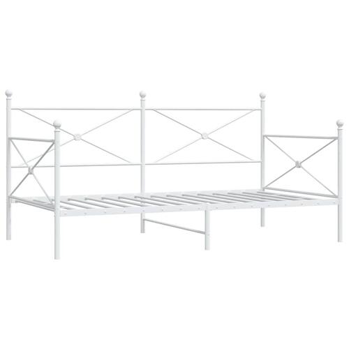 Daybed uden madras 100x190 cm stål hvid