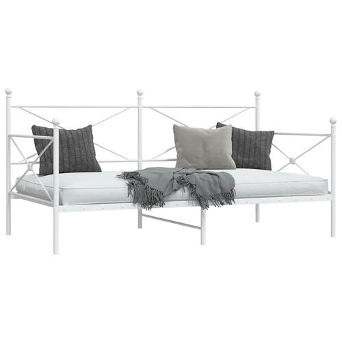 Daybed uden madras 100x190 cm stål hvid