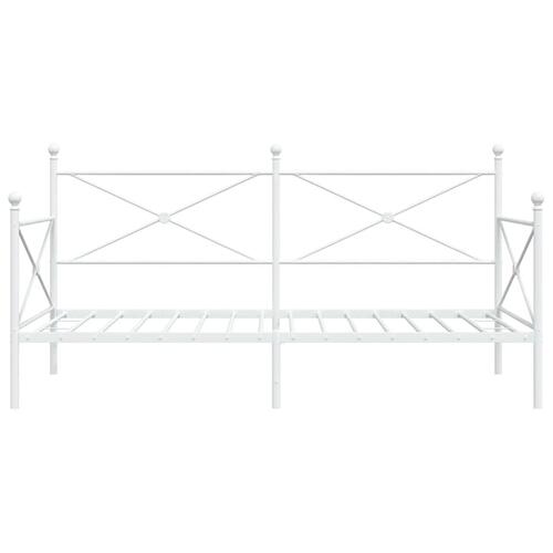 Daybed uden madras 100x190 cm stål hvid