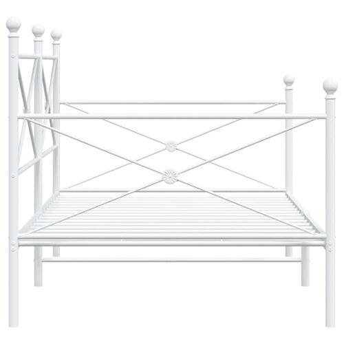 Daybed uden madras 100x190 cm stål hvid