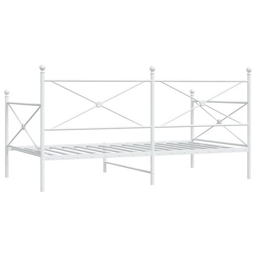 Daybed uden madras 100x190 cm stål hvid