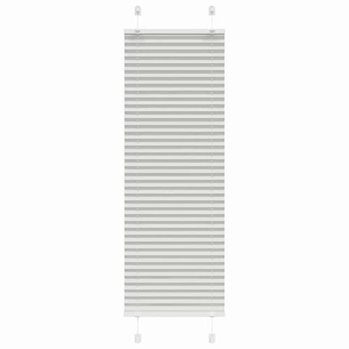 Plisségardin Lysegrå 40x150 cm Stofbredde 39,4 cm Polyester