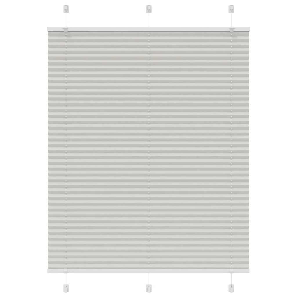 Plisségardin Stofbredde 54,4 Cm Polyester Lysegrå - 110 x 150 cm