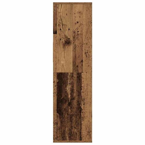 Bogreol 34x31x112 cm konstrueret træ antikt træ