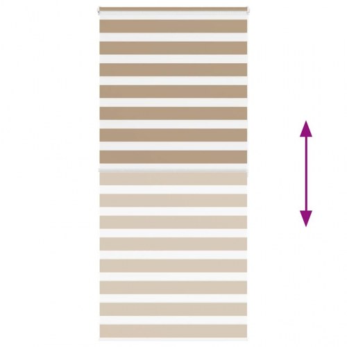 Zebragardin sandbrun 95 x 200 cm