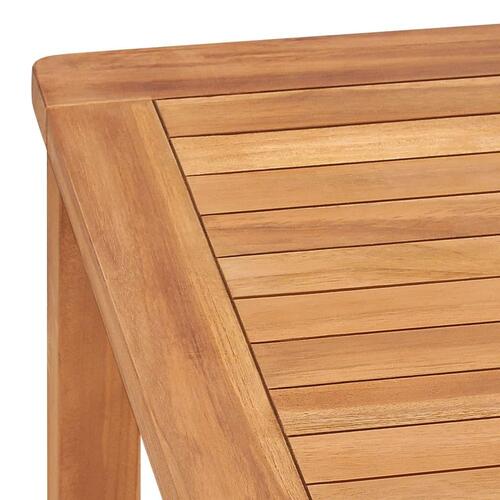 Havebord 140x80x77 cm massivt teaktræ