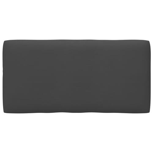 Pallehynde 80x40x12 cm stof antracitgrå