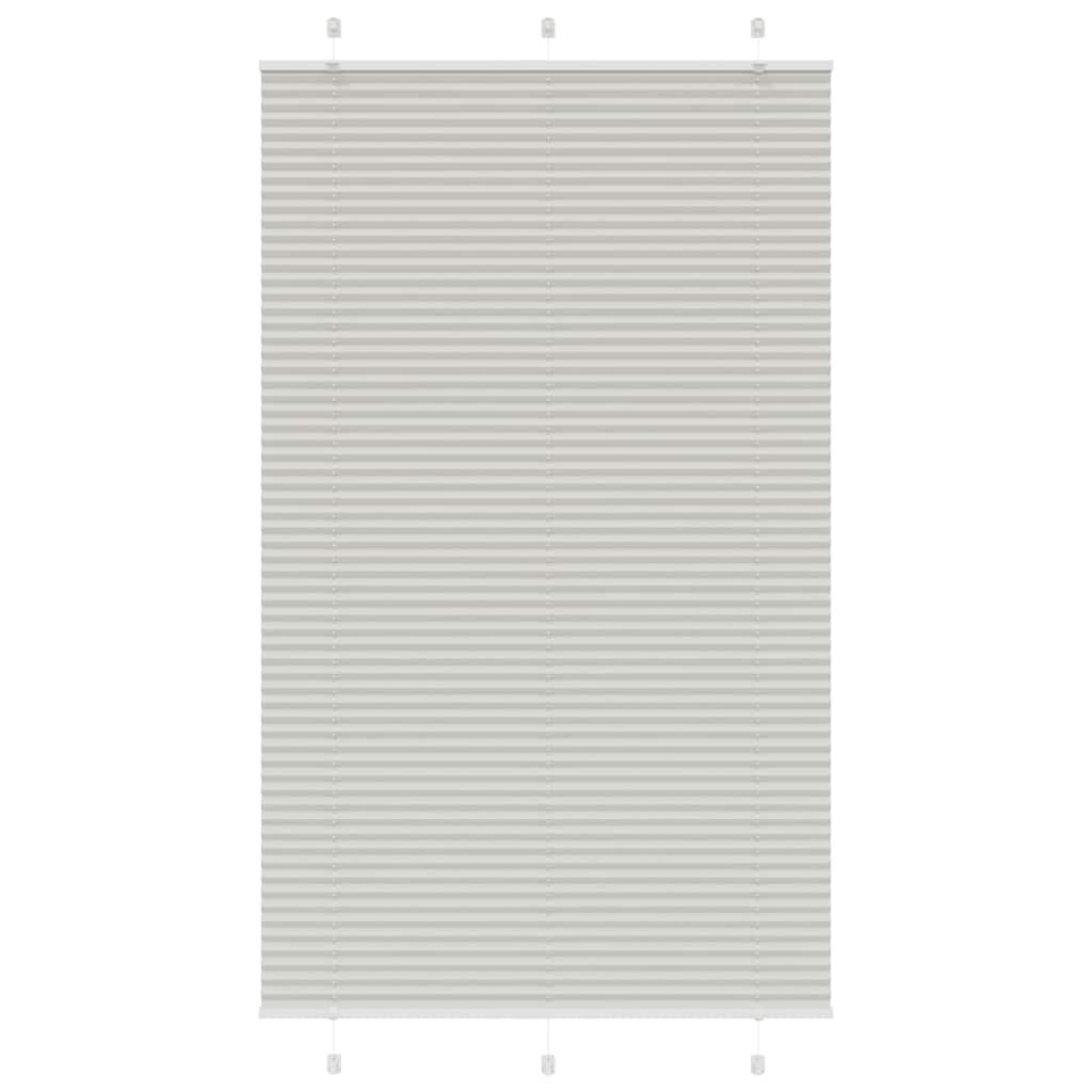 Plisségardin Stofbredde 54,4 Cm Polyester Lysegrå - 120 x 200 cm