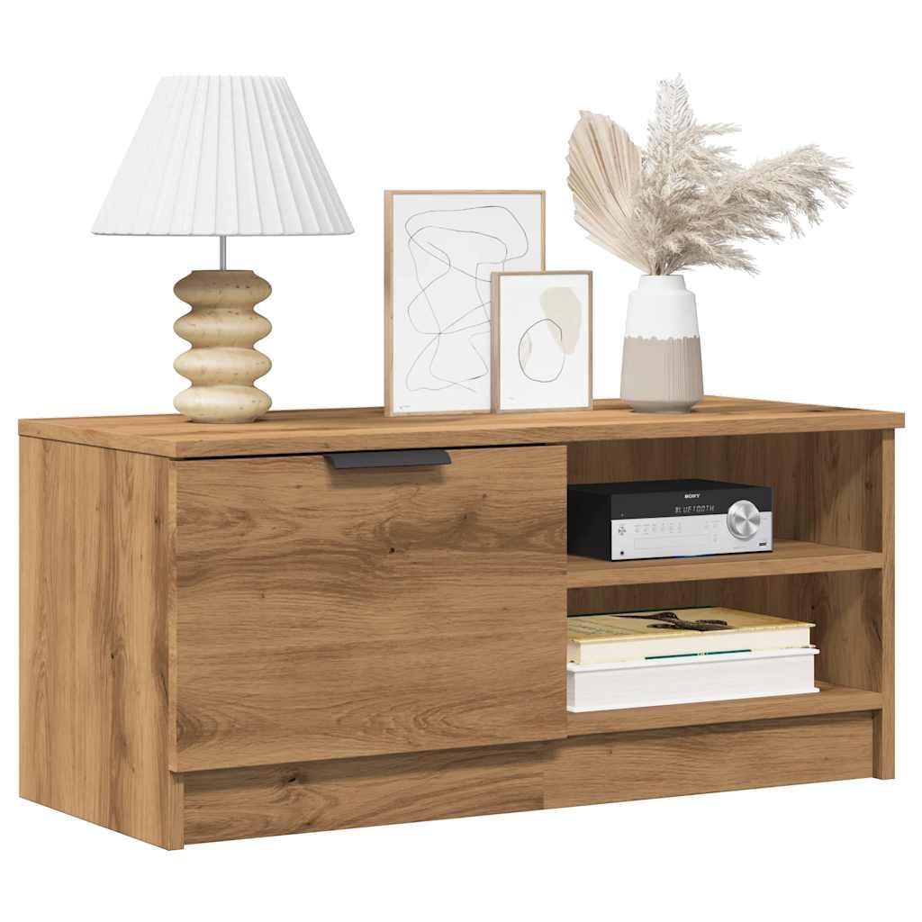 Tv-borde 2 stk. 80x35x36,5 cm konstrueret træ kunsteg billede
