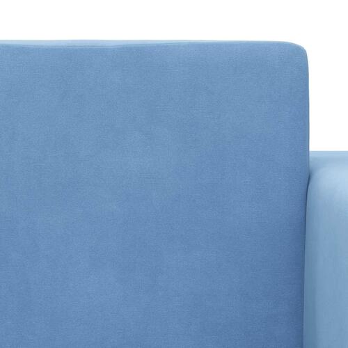 Sofaseng til børn blødt plys blå