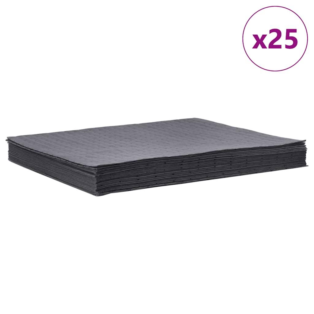 Olieabsorberende puder 25 stk. 40x50 cm grå