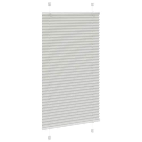 Plisségardin Lysegrå 70x100 cm Stofbredde 69,4 cm Polyester