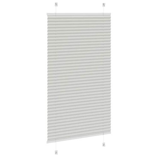 Plisségardin Lysegrå 70x100 cm Stofbredde 69,4 cm Polyester