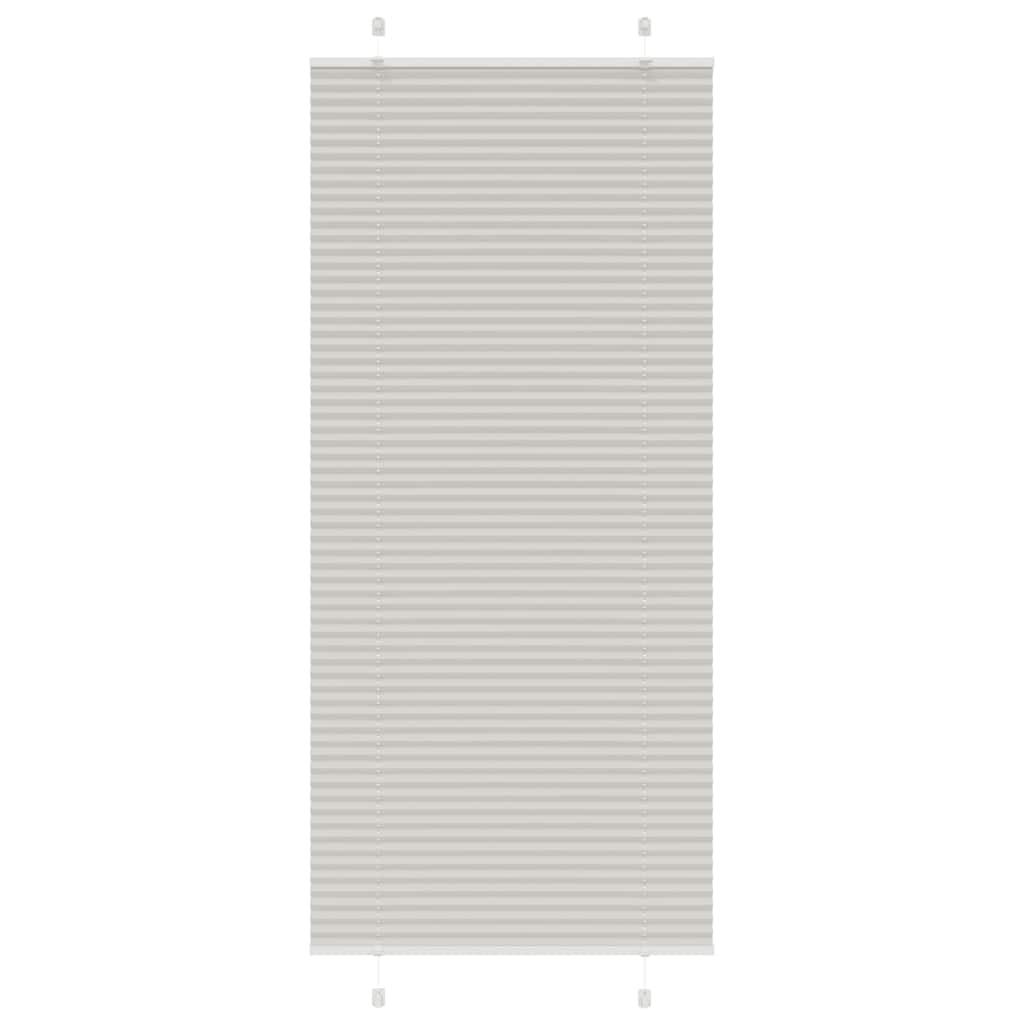 Plisségardin Lysegrå 100x200 cm Stofbredde 99,4 cm Polyester