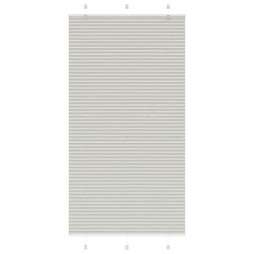 Plisségardin Lysegrå 110x200 cm Stofbredde 109,4 cm Polyester