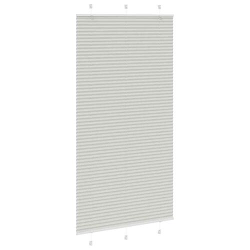 Plisségardin Lysegrå 110x200 cm Stofbredde 109,4 cm Polyester