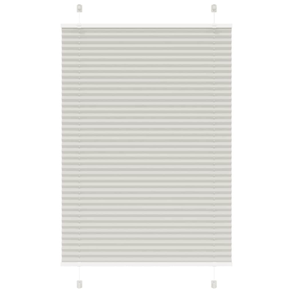 Plisségardin Stofbredde 54,4 Cm Polyester Lysegrå - 100 x 150 cm