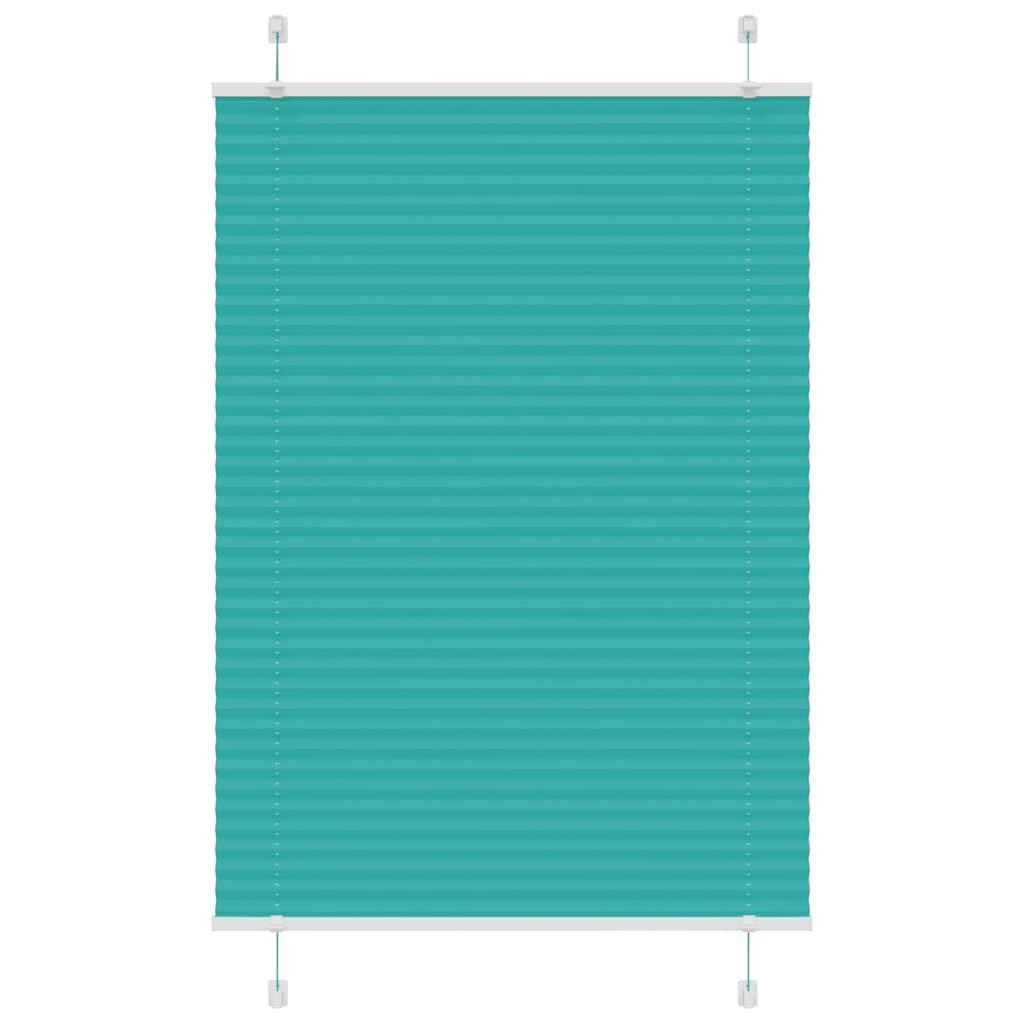 Plisségardin Benzin Grøn Stofbredde 54,4 Cm Polyester Petroliumsgrøn - 90 x 100 cm