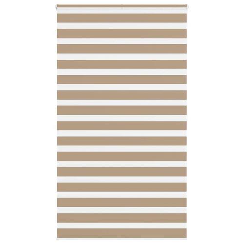 Zebragardin sandbrun 120x200 cm stofbredde 115,9 cm polyester