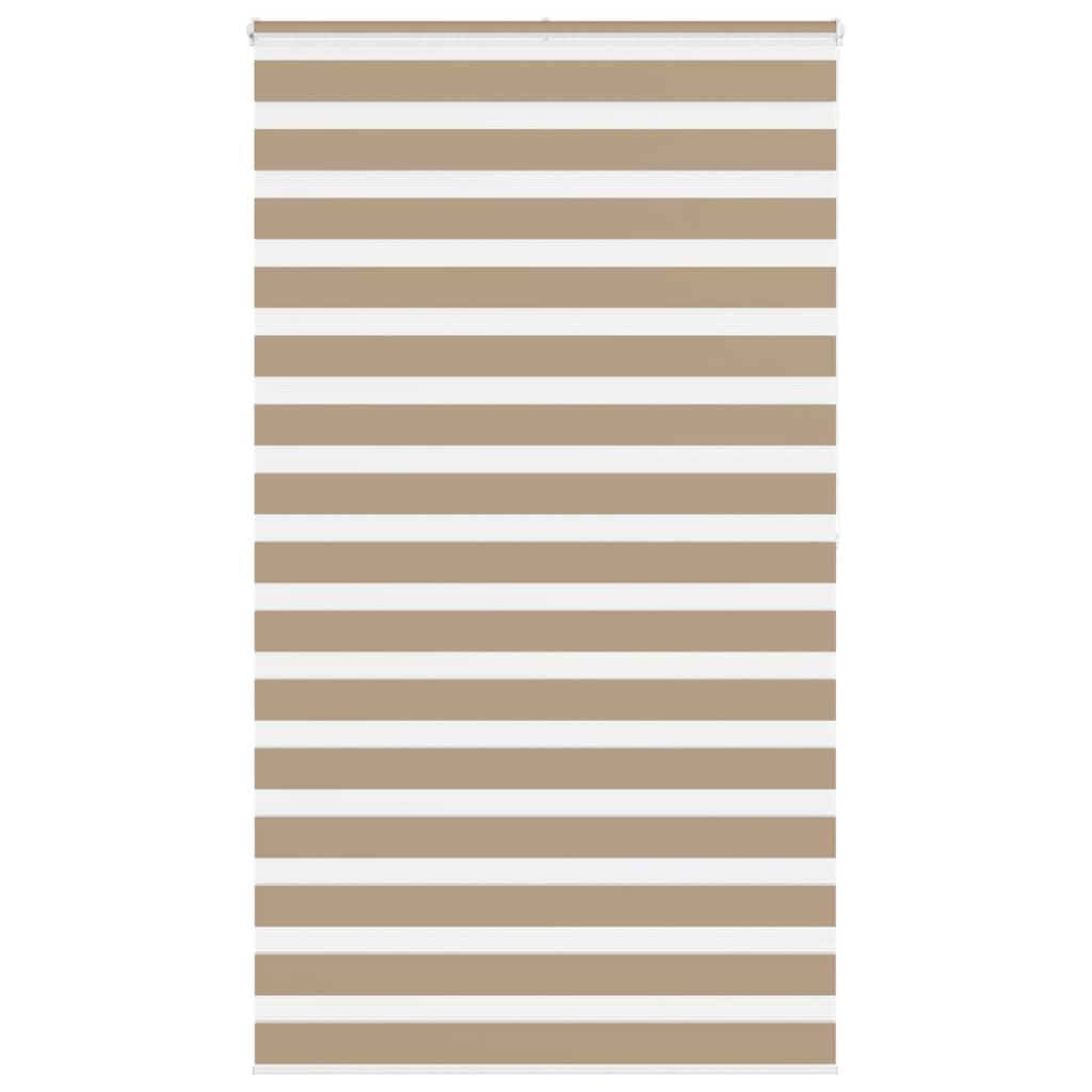 Zebragardin sandbrun 120x200 cm stofbredde 115,9 cm polyester