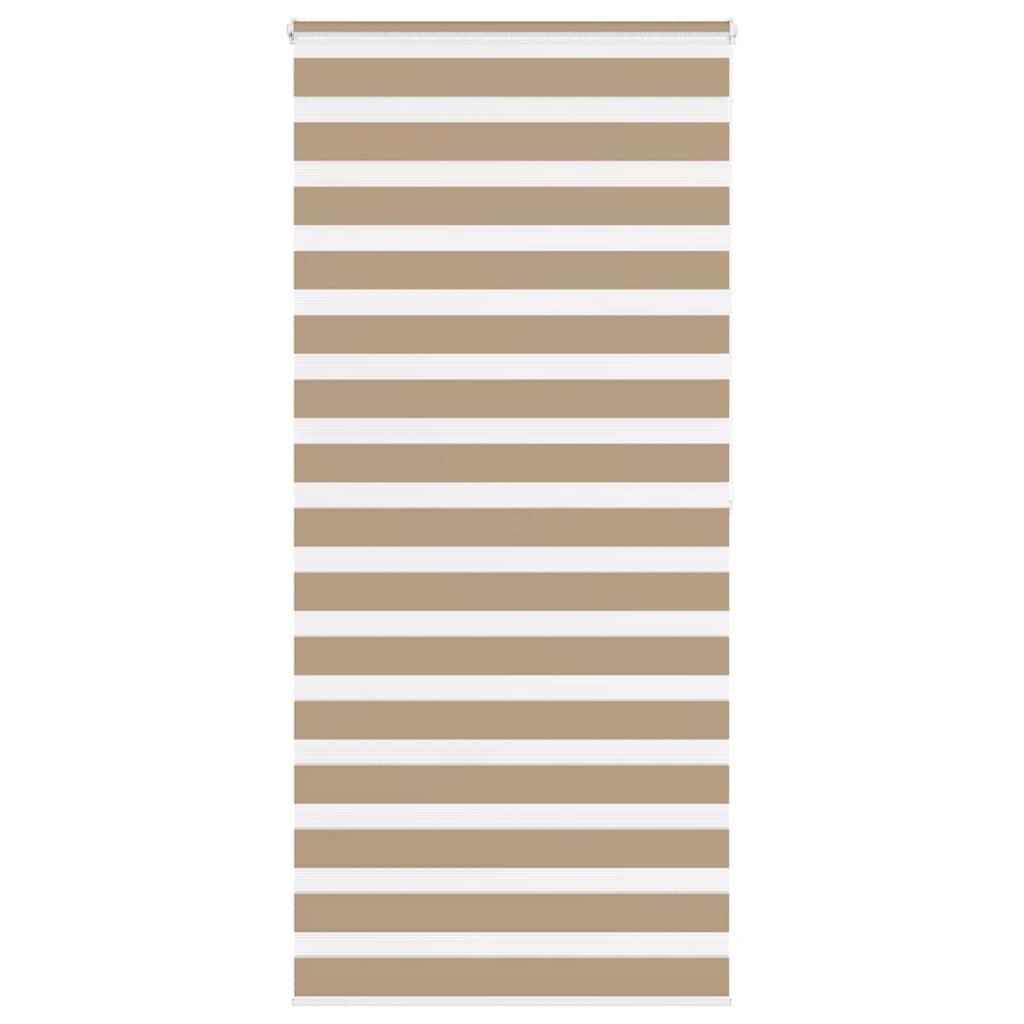Zebragardin sandbrun 110x200 cm stofbredde 105,9 cm polyester