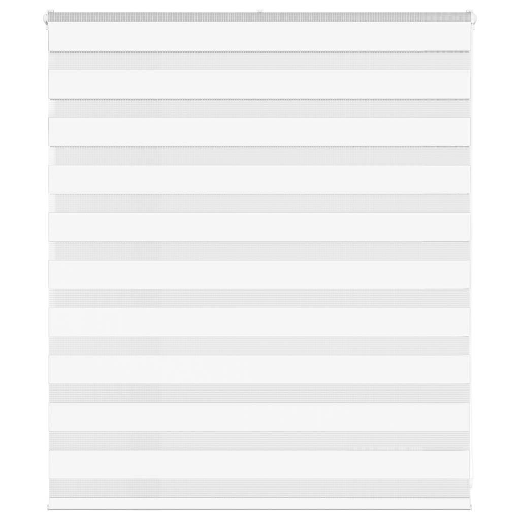 Zebragardin hvid 125x100 cm stofbredde 120,9 cm polyester