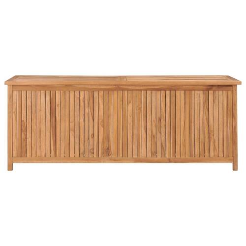 Opbevaringskasse til haven 150x50x58 cm massivt teaktræ