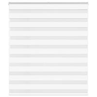 Zebragardin hvid 135x100 cm stofbredde 130,9 cm polyester