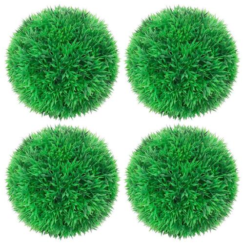 Kunstige buksbom 4 stk. 12 cm kugleformet