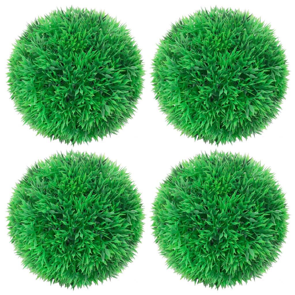 Kunstige buksbom 4 stk. 12 cm kugleformet
