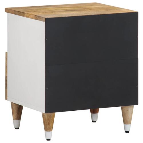 Sengeborde 2 stk. 40x33x46 cm massivt mangotræ