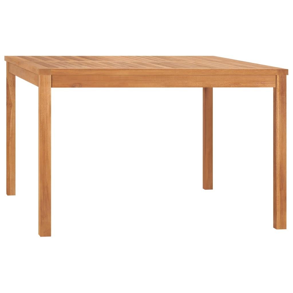 Havebord 120x120x77 cm massivt teaktræ