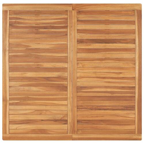 Havebord 120x120x77 cm massivt teaktræ