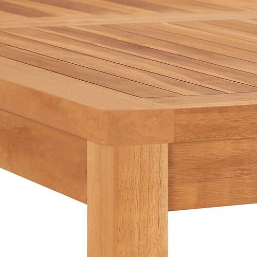 Havebord 120x120x77 cm massivt teaktræ