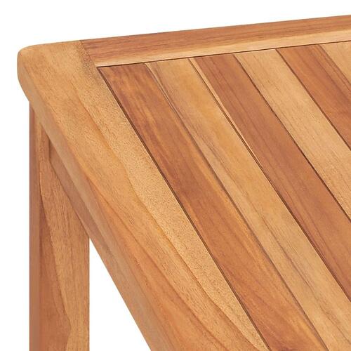 Havebord 120x120x77 cm massivt teaktræ