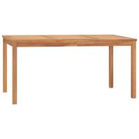Havebord 160x80x77 cm massivt teaktræ