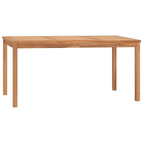 Havebord 160x80x77 cm massivt teaktræ