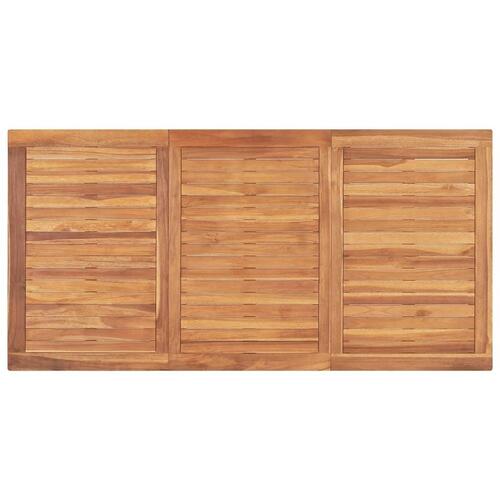 Havebord 160x80x77 cm massivt teaktræ