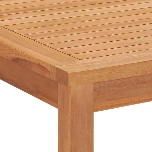 Havebord 160x80x77 cm massivt teaktræ