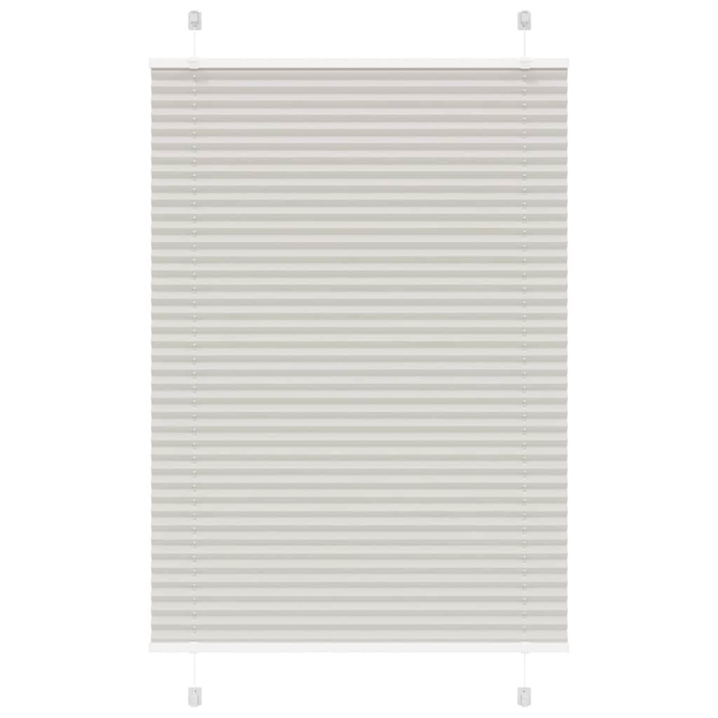 Plisségardin Stofbredde 54,4 Cm Polyester Lysegrå - 85 x 150 cm