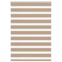 Zebragardin sandbrun 105x100 cm stofbredde 100,9 cm polyester