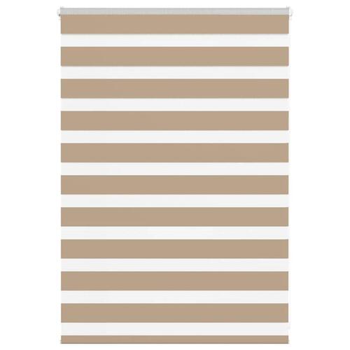 Zebragardin sandbrun 105x100 cm stofbredde 100,9 cm polyester
