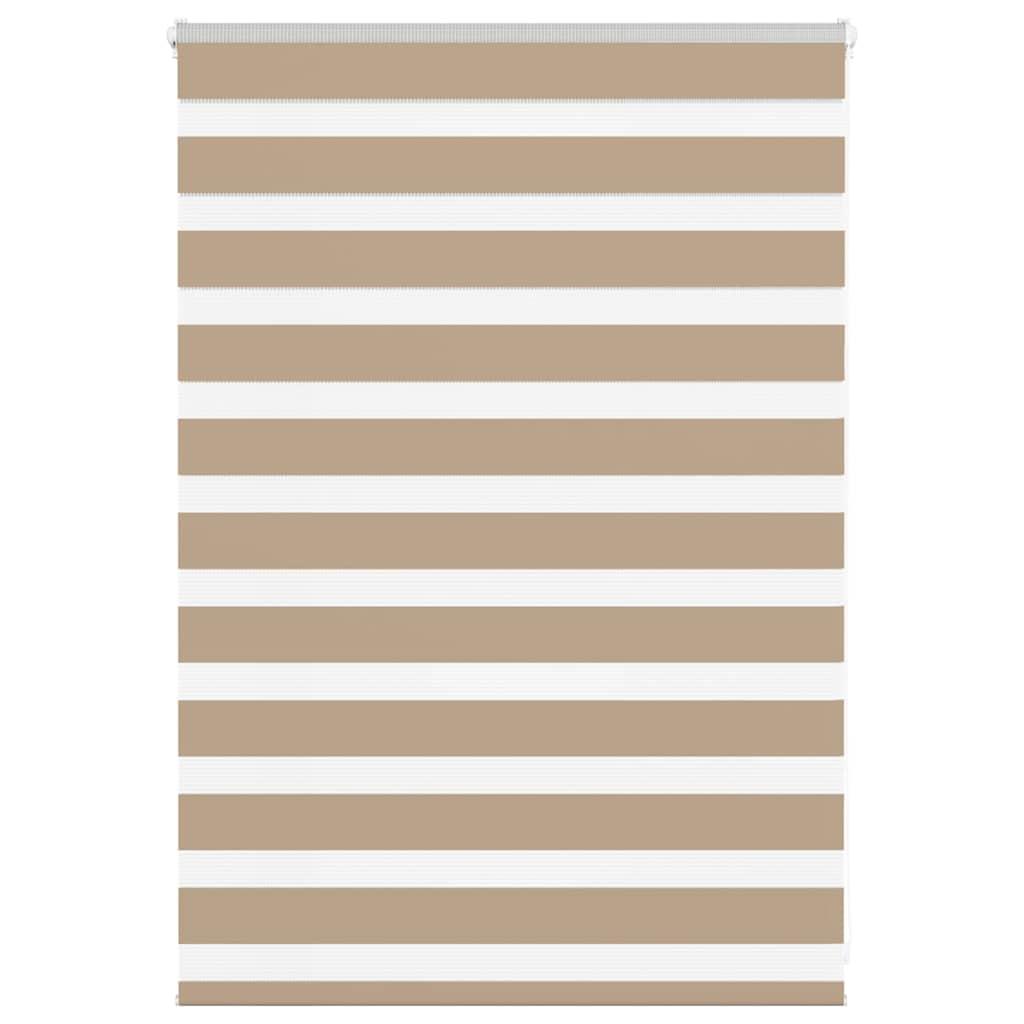 Zebragardin sandbrun 95x100 cm stofbredde 90,9 cm polyester