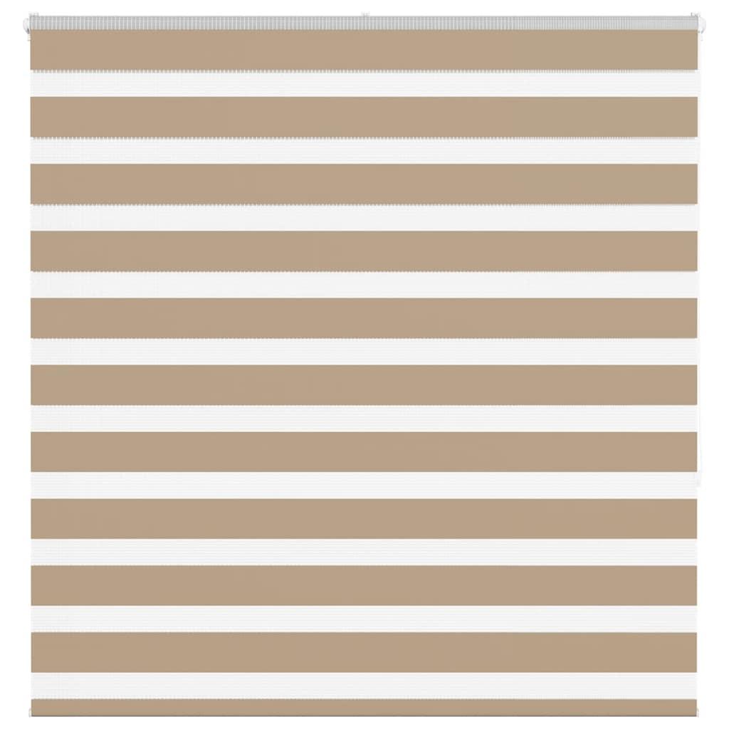 Zebragardin sandbrun 150x150 cm stofbredde 145,9 cm polyester